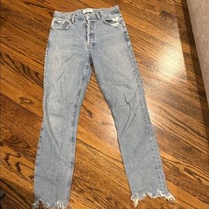 Agolde Frayed Hem Nico jeans